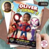 Spidey Birthday Invitation | Personalized Spidey Photo Invite