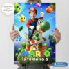 Super Mario Galaxy Welcome Sign | Super Mario Party Poster 5 Super Mario Galaxy Welcome Sign | Super Mario Party Poster