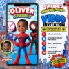 Spidey & Amazing Friends Birthday Video Invitation | Custom Photo Invite