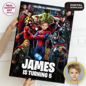 Superhero Birthday Welcome Sign | Spiderman Party Decoration